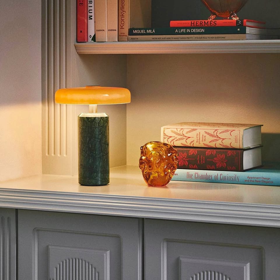 Modern Marble LED Touch Table Lamp